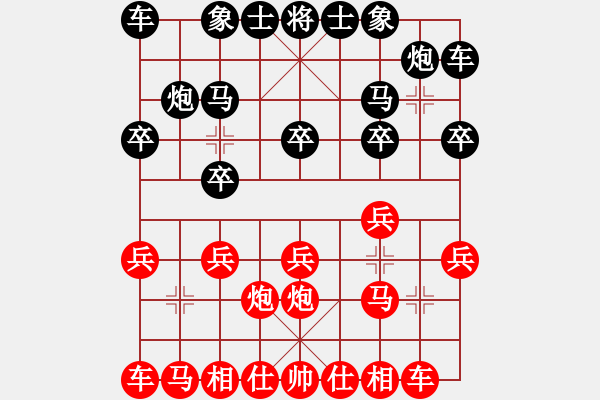 象棋棋譜圖片：醉棋渡河[紅] -VS- 88517[黑] - 步數(shù)：10 