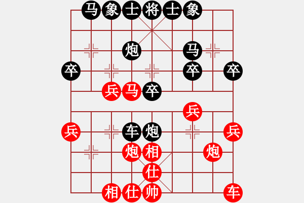 象棋棋譜圖片：三將就餐好(6段)-勝-周忠維(6段) - 步數(shù)：28 