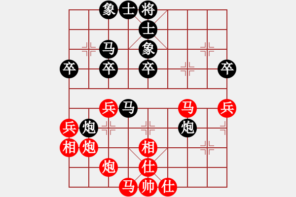 象棋棋譜圖片：順炮局 - 步數(shù)：40 