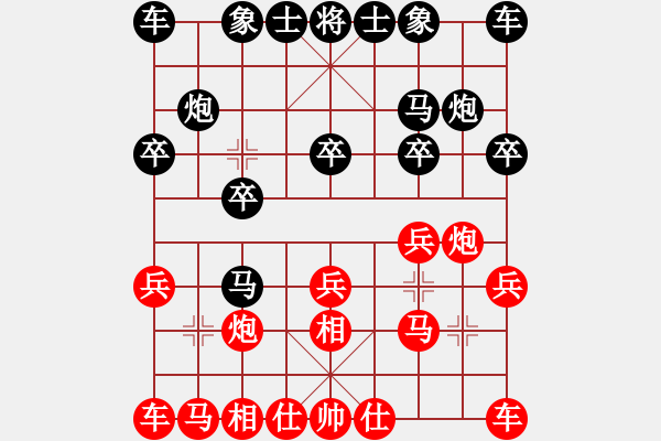 象棋棋譜圖片：2019“聚銘地產(chǎn)杯”五家渠全疆公開(kāi)賽 史曉利先勝?gòu)埖络?pgn - 步數(shù)：10 