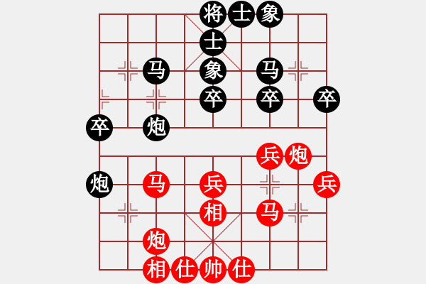 象棋棋譜圖片：雄鷹展翅(7段)-和-lumingege(6段) - 步數(shù)：40 