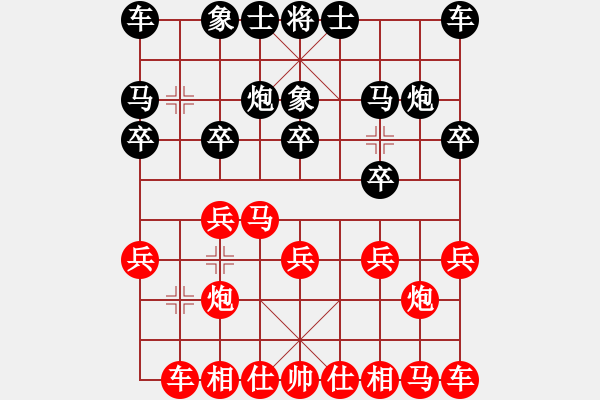 象棋棋譜圖片：老魏[1245437518] -VS- wyp[1530310661] - 步數(shù)：10 