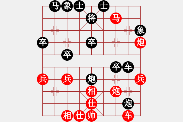 象棋棋譜圖片：左炮封車后轉(zhuǎn)列跑局-先鋒馬變例一（主打之六）三英戰(zhàn)呂布好復(fù)雜 - 步數(shù)：40 