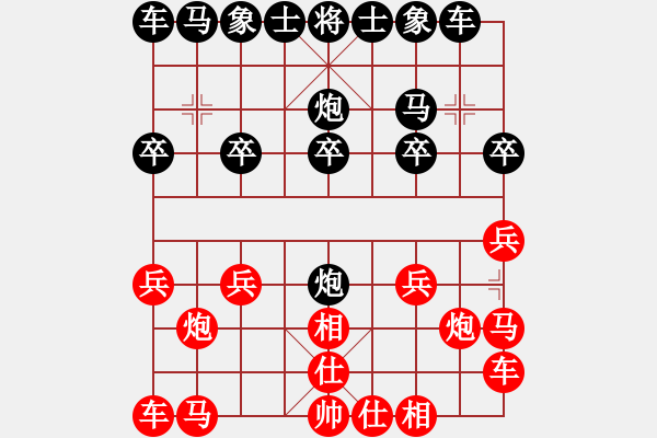 象棋棋譜圖片：13770163419[紅] -VS- 熱血盟★相識(shí)是緣[黑] - 步數(shù)：10 