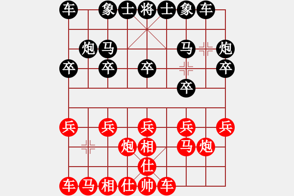 象棋棋譜圖片：叄哖後娶鉨[407515108] -VS- 棋樂無比[2694635814] - 步數(shù)：10 