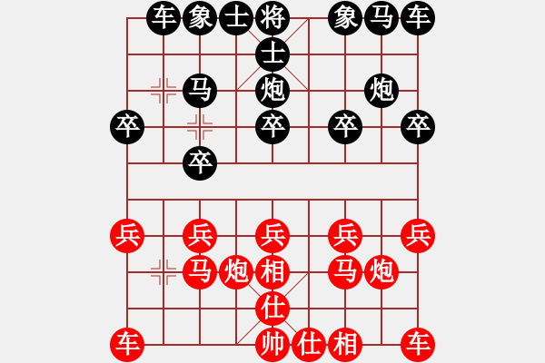 象棋棋譜圖片：第六輪第9臺 吉安 康群光 先勝 九江 饒國強 - 步數(shù)：10 