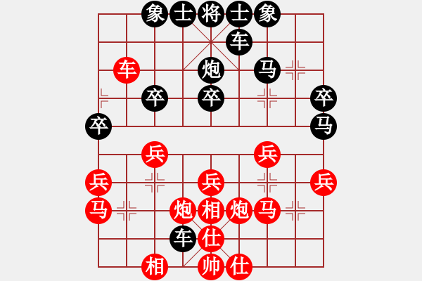 象棋棋譜圖片：ｌｉｎ[370913262] -VS- 橫才俊儒[292832991] - 步數(shù)：30 