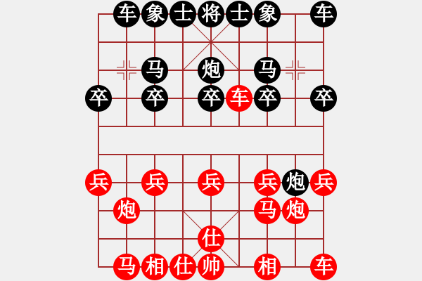 象棋棋譜圖片：壓馬過(guò)河炮小子 - 步數(shù)：10 