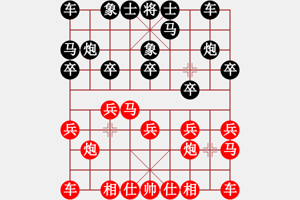 象棋棋譜圖片：嬋娟金秋夢(mèng)[紅] -VS- 黑暗舞者[黑] - 步數(shù)：10 