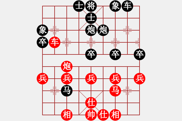 象棋棋譜圖片：橫才俊儒[紅] -VS- 喜羊羊[黑] - 步數(shù)：40 