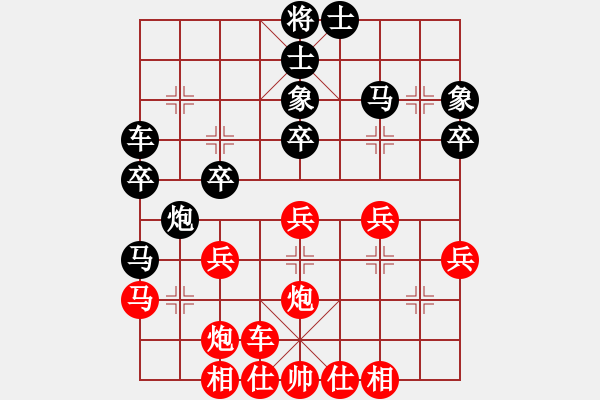 象棋棋譜圖片：龍騰正氣(電神)-和-天機(jī)殺敵(地煞) - 步數(shù)：30 