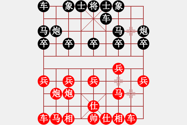 象棋棋譜圖片：南門吹水(9星)-和-qwertyuibv(9星) - 步數(shù)：10 