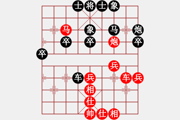 象棋棋譜圖片：南門吹水(9星)-和-qwertyuibv(9星) - 步數(shù)：40 