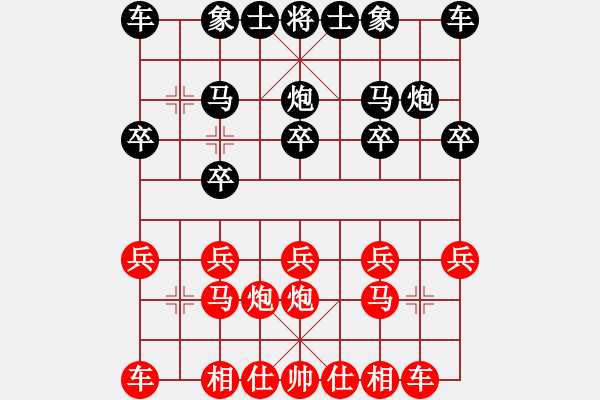 象棋棋譜圖片：初級(jí)（3）班 第十一周 基礎(chǔ)題2（串打謀子及防守） - 步數(shù)：0 