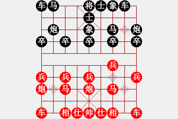 象棋棋譜圖片：新疆吳逢山紅先勝浙江侯哲軍 - 步數(shù)：10 