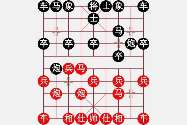 象棋棋譜圖片：‖棋家軍‖皎月[2739506104] -VS- 狀元樓上[535299323]業(yè)余四級(jí) - 步數(shù)：10 