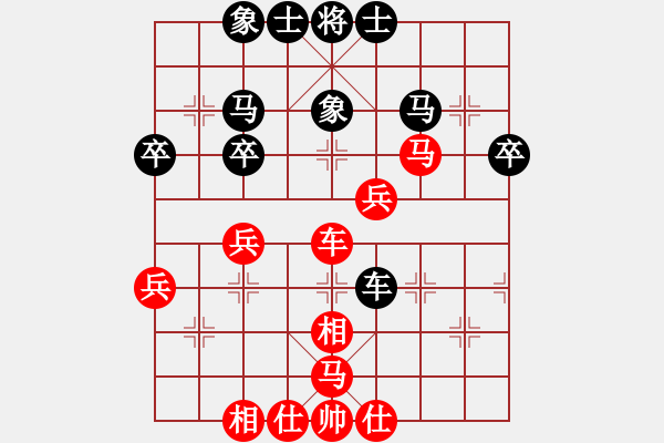 象棋棋譜圖片：魔鬼棋手(無極)-和-劍鋒真入鞘(風(fēng)魔) - 步數(shù)：40 