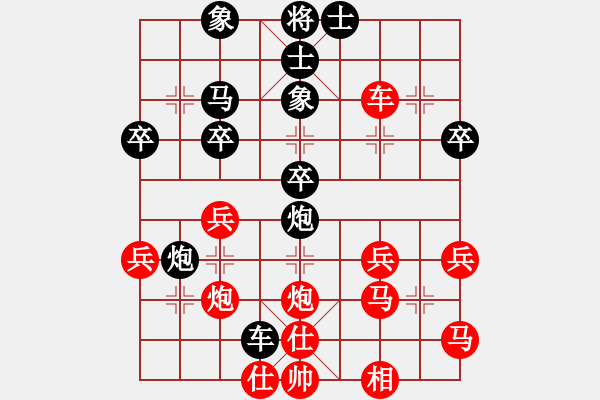 象棋棋譜圖片：老布什啊(3段)-和-彩霸周小平(3段)中炮過(guò)河車(chē)互進(jìn)七兵對(duì)屏風(fēng)馬飛象 - 步數(shù)：60 