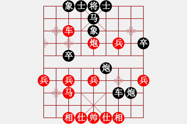 象棋棋譜圖片：稍稍思索(4段)-負(fù)-彩霸周小平(8段) - 步數(shù)：40 