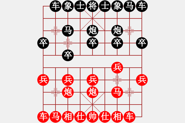 象棋棋譜圖片：下山王(月將)-負(fù)-渦陽(yáng)老六(9段) - 步數(shù)：10 