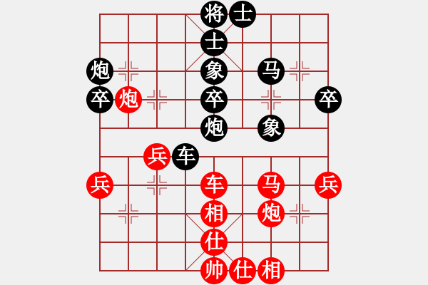象棋棋谱图片：柳大华     先和 张申宏     - 步数：40 