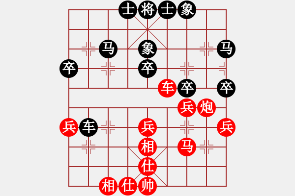 象棋棋譜圖片：許銀川     先勝 萬春林     - 步數(shù)：40 