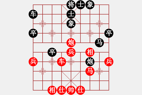 象棋棋譜圖片：《針尖麥芒，激戰(zhàn)成和！》82719872【先和】寧波戚文卿(2015-2-4弈于大師網(wǎng)高級(jí)棋室) - 步數(shù)：40 