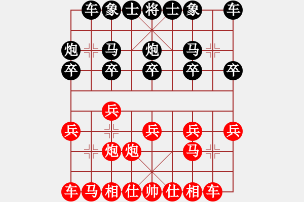 象棋棋譜圖片：戰(zhàn)神大官人[紅] -VS- 忽雷山老大[黑] - 步數：10 