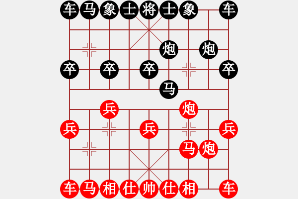 象棋棋譜圖片：品棋 夜郎游俠[1467185452] -VS- 禪者無言[493843560] - 步數(shù)：10 