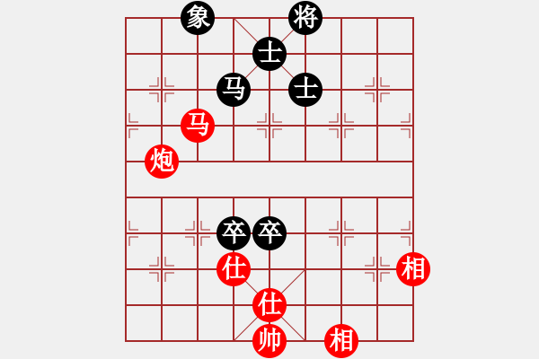 象棋棋谱图片：l309g2032[红] -VS- bbboy002[黑] - 步数：180 