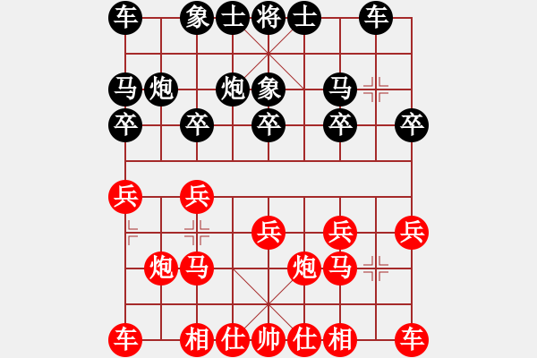 象棋棋譜圖片：★吙.○麒麟[紅] -VS- 夢醒[黑] - 步數(shù)：10 