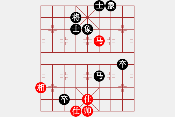 象棋棋譜圖片：仙人指路對(duì)卒底炮轉(zhuǎn)五七炮進(jìn)三兵對(duì)屏風(fēng)馬(黑勝) - 步數(shù)：120 