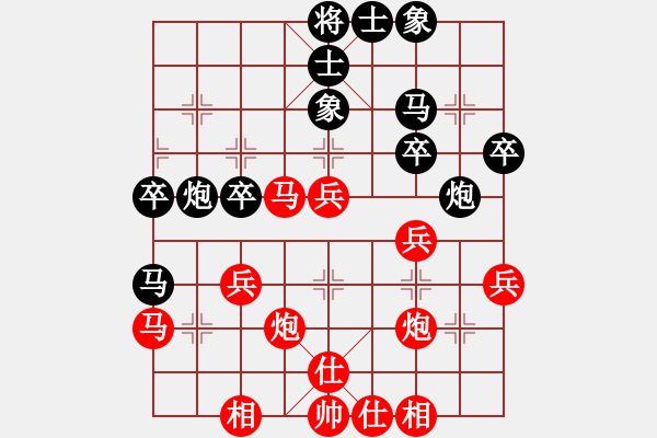 象棋棋谱图片：张国凤 先和 张婷婷 - 步数：40 