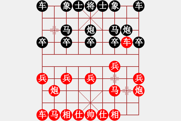 象棋棋譜圖片：某免費(fèi)軟件讓天天象棋自我分析三先 - 步數(shù)：10 