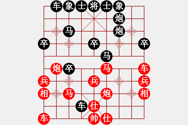 象棋棋譜圖片：jngl(5r)-勝-天大天財(cái)(6級) - 步數(shù)：30 