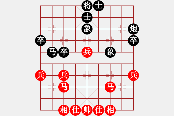 象棋棋谱图片：2019第2届溱湖杯女名人赛赵冠芳先和王琳娜2 - 步数：40 