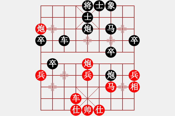 象棋棋譜圖片：黑河地鐵(2段)-和-tnzjy(5段) - 步數(shù)：40 