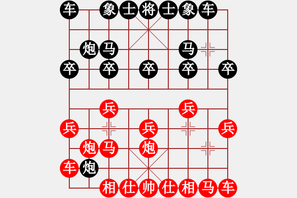 象棋棋譜圖片：bbboy002[紅] -VS- JGZGWH[黑] - 步數(shù)：10 