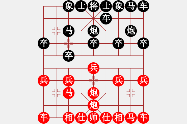 象棋棋譜圖片：jojo[27298407] -VS- 橫才俊儒[292832991] - 步數(shù)：10 