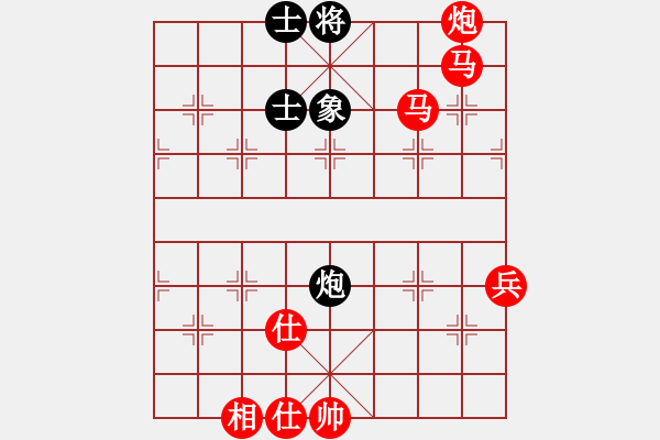 象棋棋譜圖片：五七炮進(jìn)三兵對屏風(fēng)馬黑右直車右炮封車（紅勝） - 步數(shù)：120 