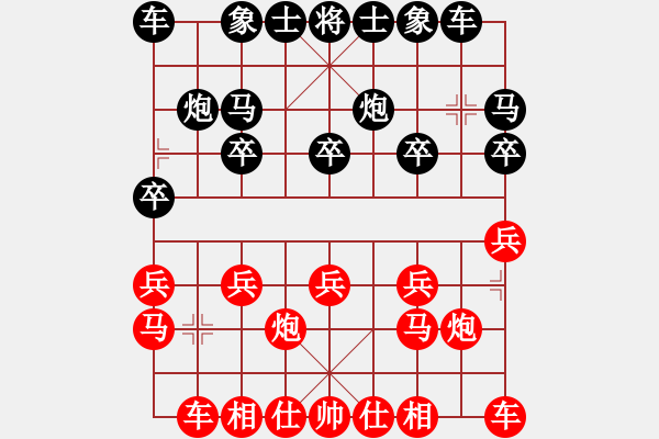 象棋棋譜圖片：情人綠茶[紅] -VS- bbboy002[黑] - 步數(shù)：10 