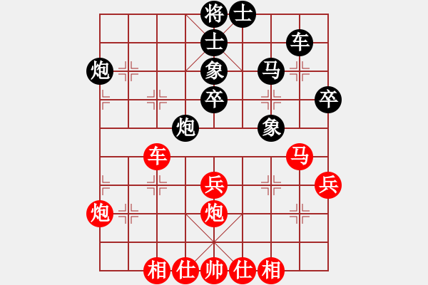 象棋棋譜圖片：紳士風度(5段)-勝-自信沒有錯(8段) - 步數(shù)：40 