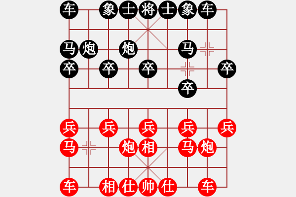 象棋棋譜圖片：帝皇俠[紅] -VS- 快樂布衣[黑] - 步數(shù)：10 