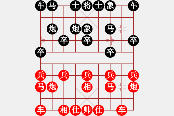 象棋棋譜圖片：遲曉方     先負(fù) 顏成龍     - 步數(shù)：10 