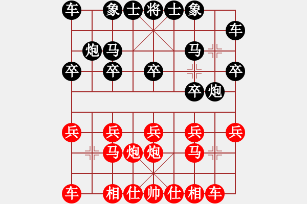 象棋棋譜圖片：糊涂棋仙(3段)-勝-路過(guò)人間(日帥) - 步數(shù)：10 