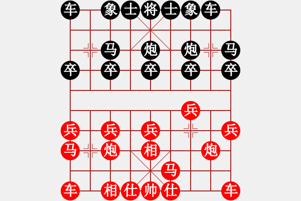 象棋棋譜圖片：治國如弈棋(5弦)-勝-中等棋手(7弦) - 步數(shù)：10 