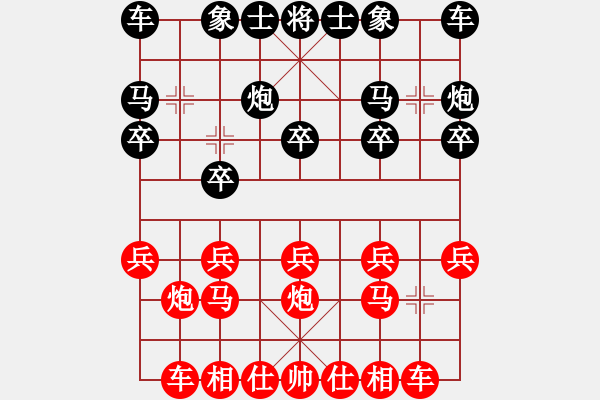 象棋棋譜圖片：1 - 步數(shù)：10 