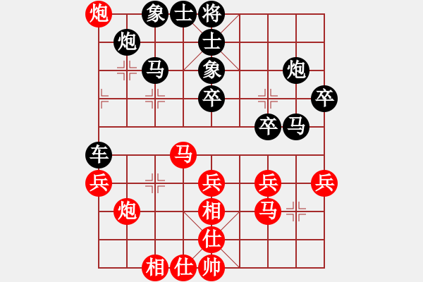 象棋棋譜圖片：金文先負(fù)祺楠190519（已評(píng)注） - 步數(shù)：40 