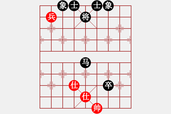 象棋棋譜圖片：佳佳測試一(9段)-和-虎哮龍吟(9段)飛相進右馬對左過宮炮 互進七兵 - 步數(shù)：210 