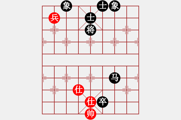 象棋棋譜圖片：佳佳測試一(9段)-和-虎哮龍吟(9段)飛相進右馬對左過宮炮 互進七兵 - 步數(shù)：220 